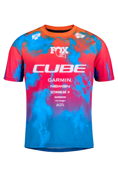 Cube MTB Trikot ROOKIE X Actionteam kurzarm blue´n´pink´n´orange