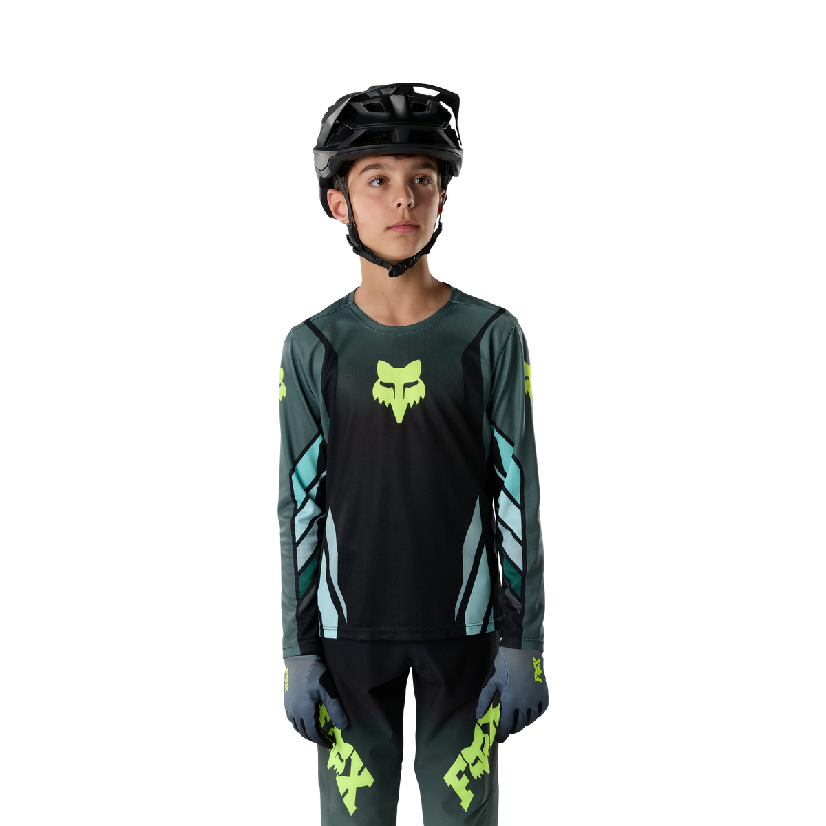 Fox Yth Ranger Ls Jersey Foundry Sage