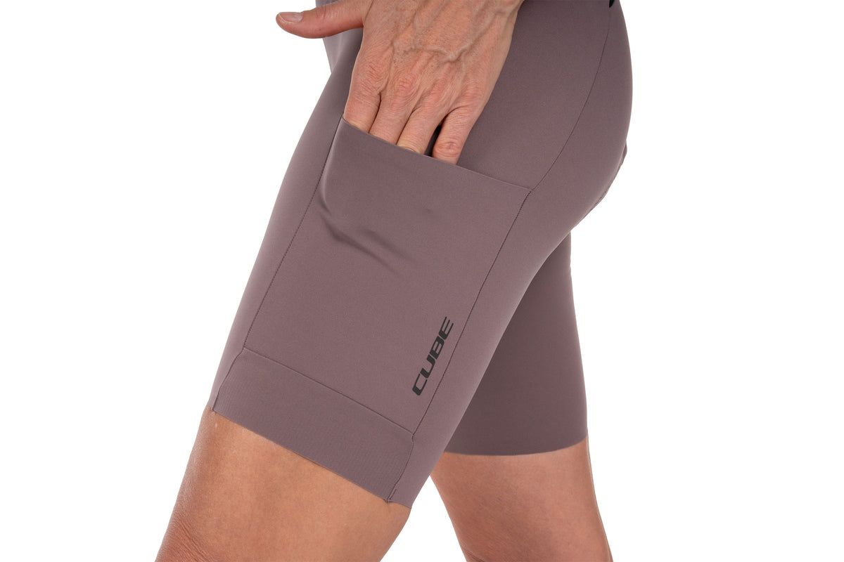 Cube GRAVEL WS Trägerhose CARGO bordeaux