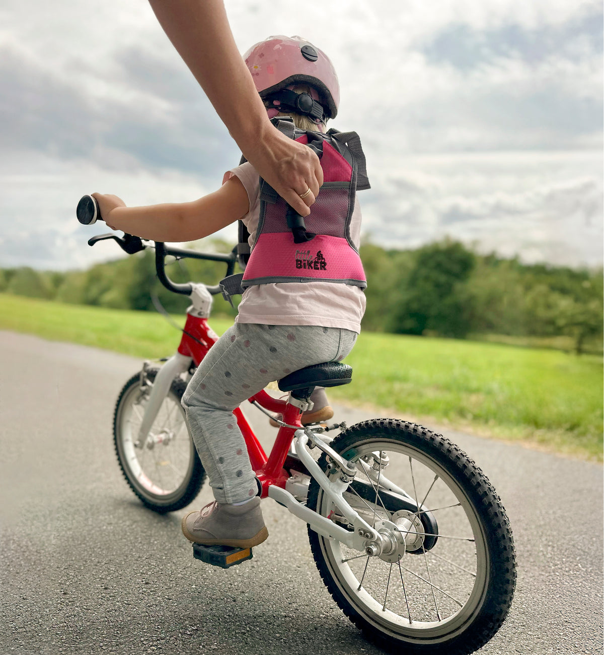little Biker Fahrradlernweste Pinky