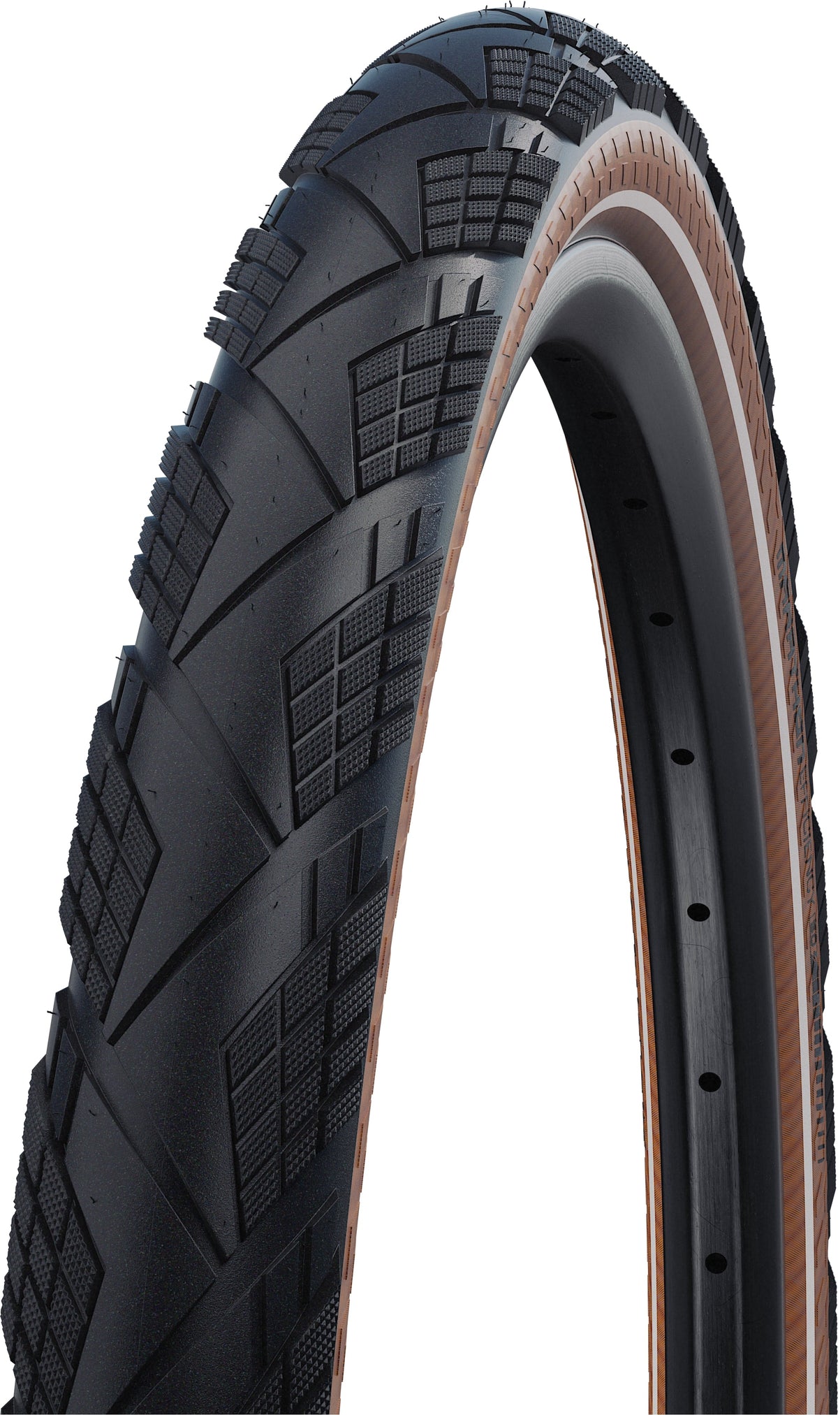 SCHWALBE Marathon Efficiency Evo Faltreifen 28x2.15" Addix Race V-Guard E-50 TLE Reflex schwarz/transparent