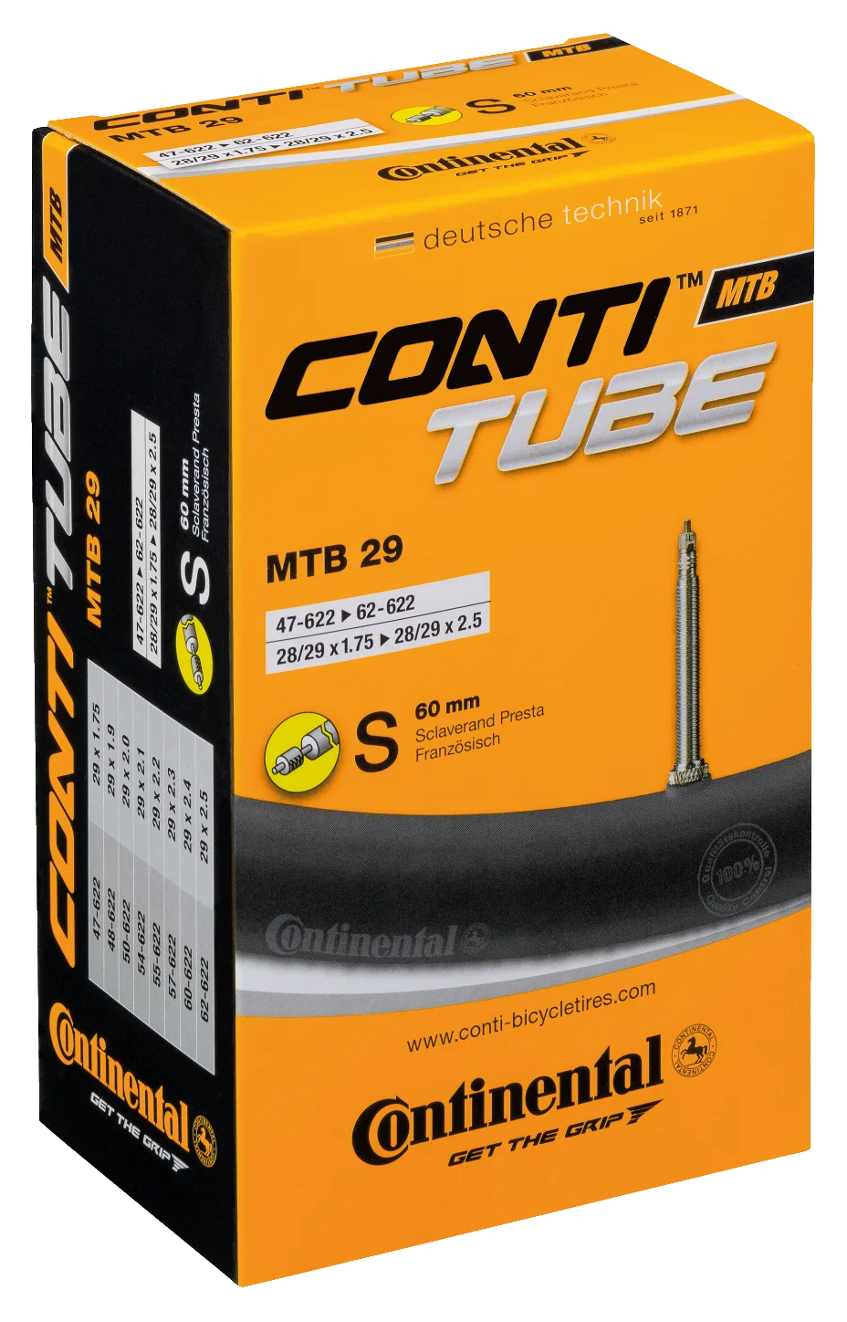 Continental MTB 29" Schlauch 47/62-622 S60