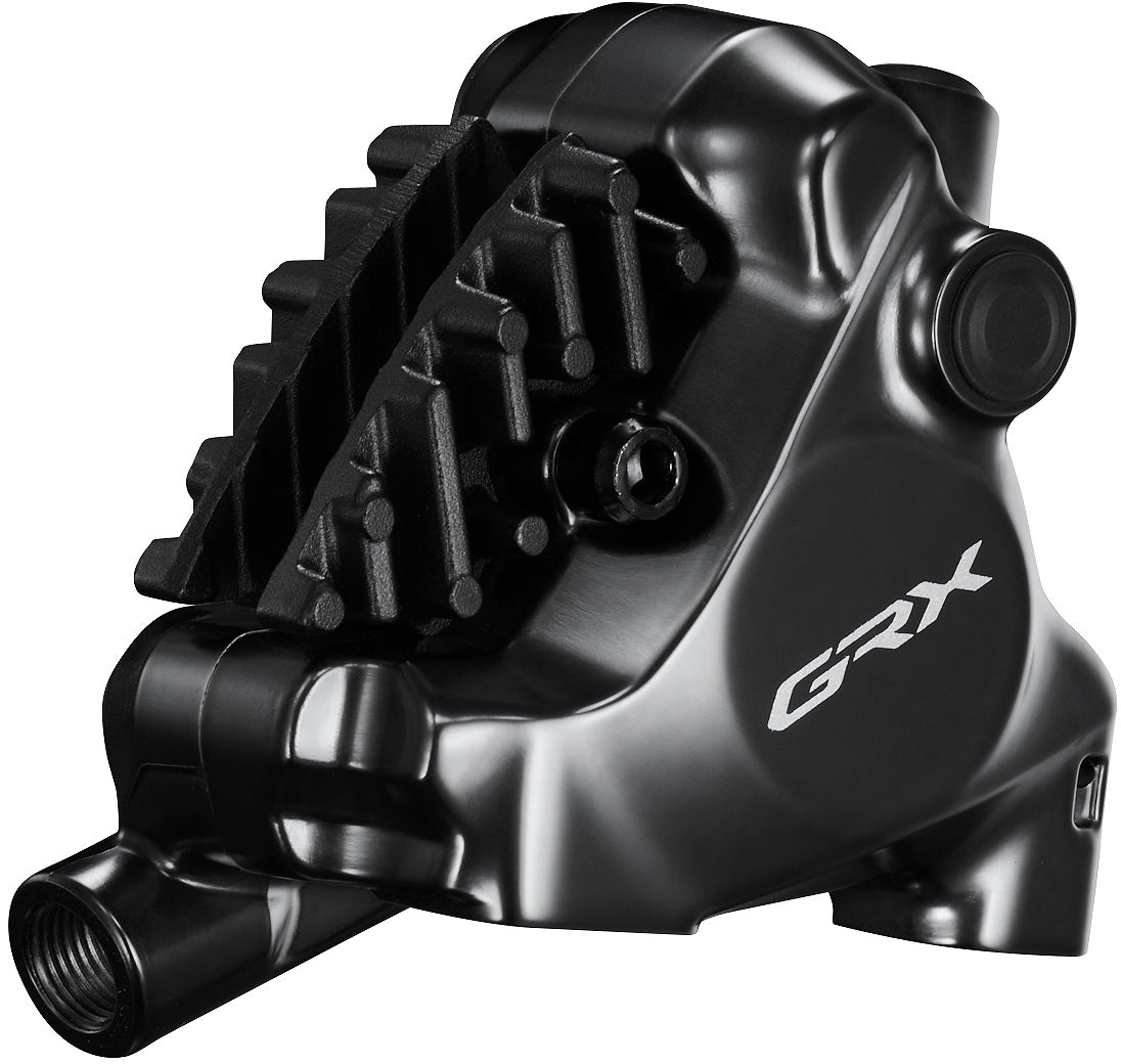 Shimano GRX ST-RX820-LA/BR-RX820 Scheibenbremsset Vorne Flat Mount für Vario-Sattelstütze grau/schwarz