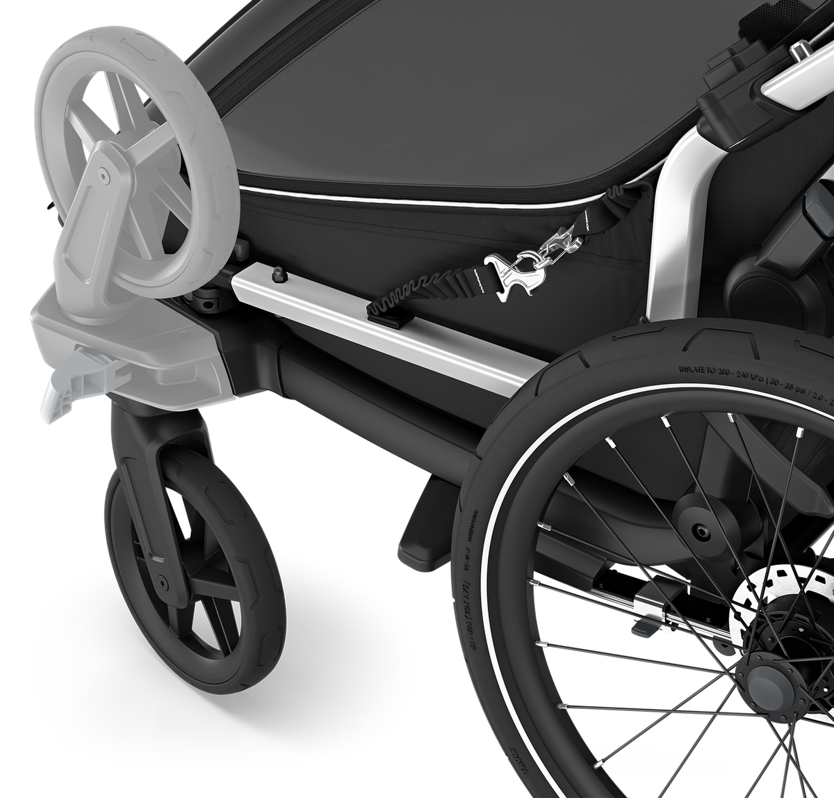 Thule Chariot Sport 2 Double Kinderanhänger schwarz