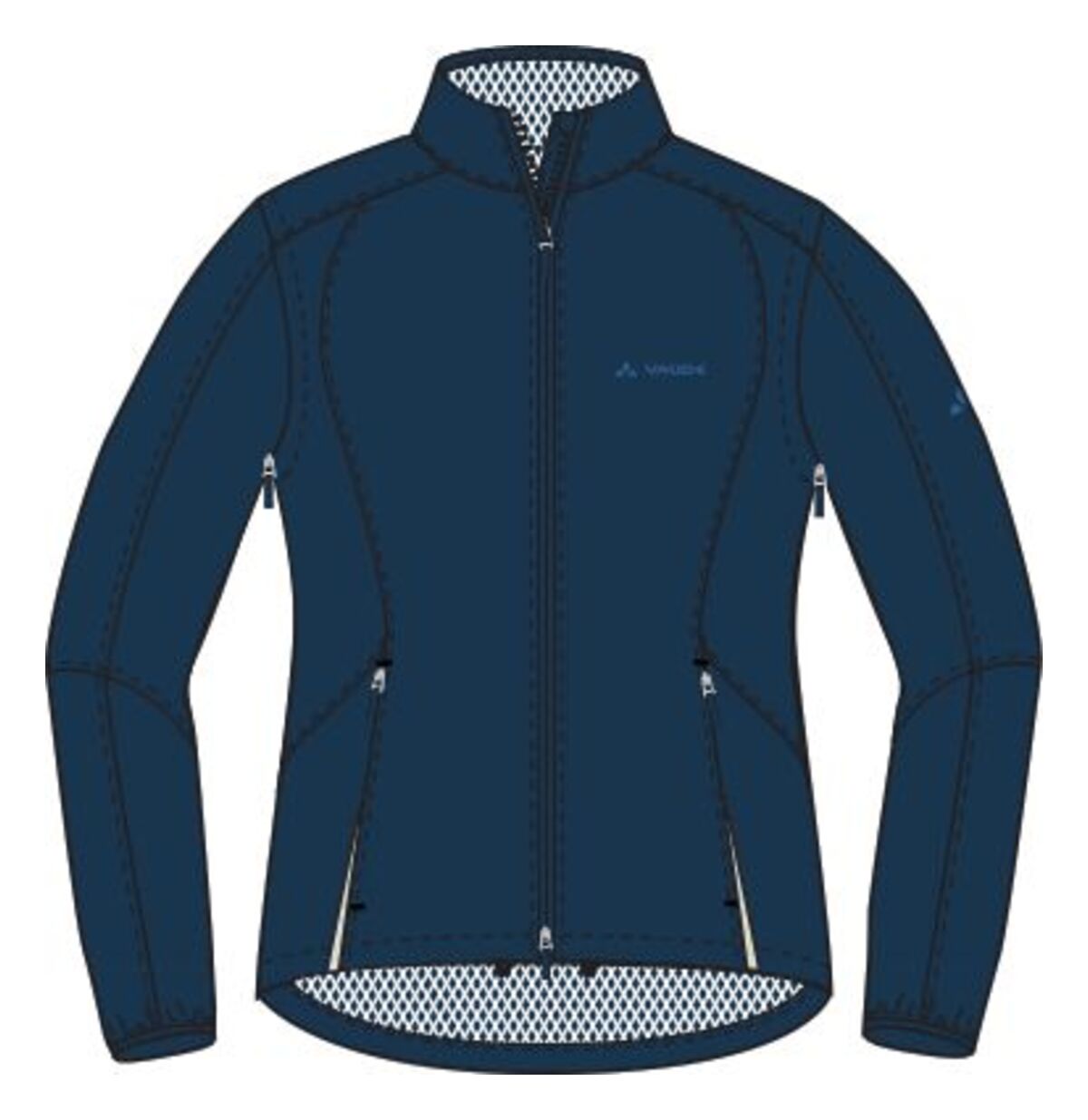 VAUDE Dundee Classic Zip Off Jacket Damen blau