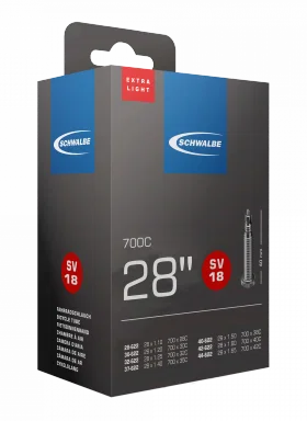 Schwalbe Nr. 18 Extra Light Schlauch 28" SV