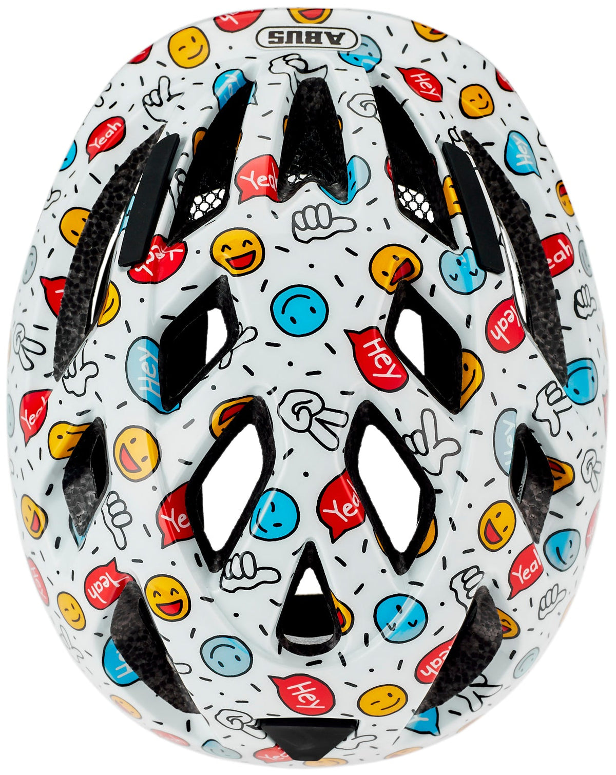 ABUS Smooty 2.0 Kinderhelm weiß smiley