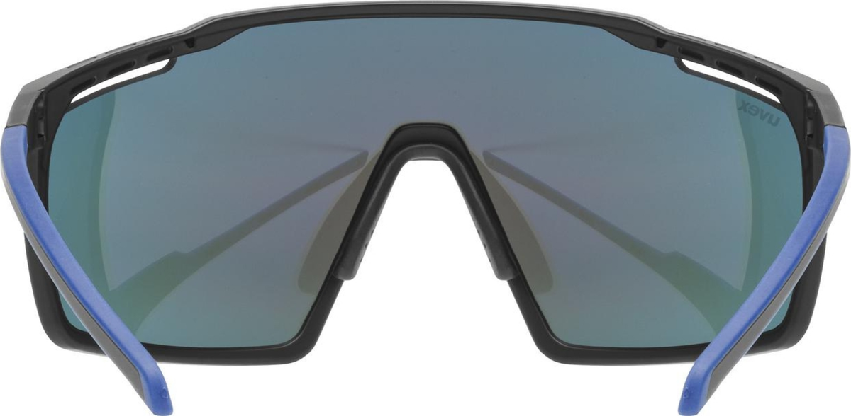 uvex Mtn Perform Radbrille Black-Blue Matt / Mirror Blue
