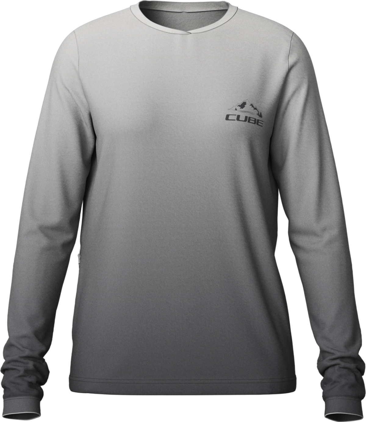Cube MTB Rundhalstrikot Soft Touch langarm grey