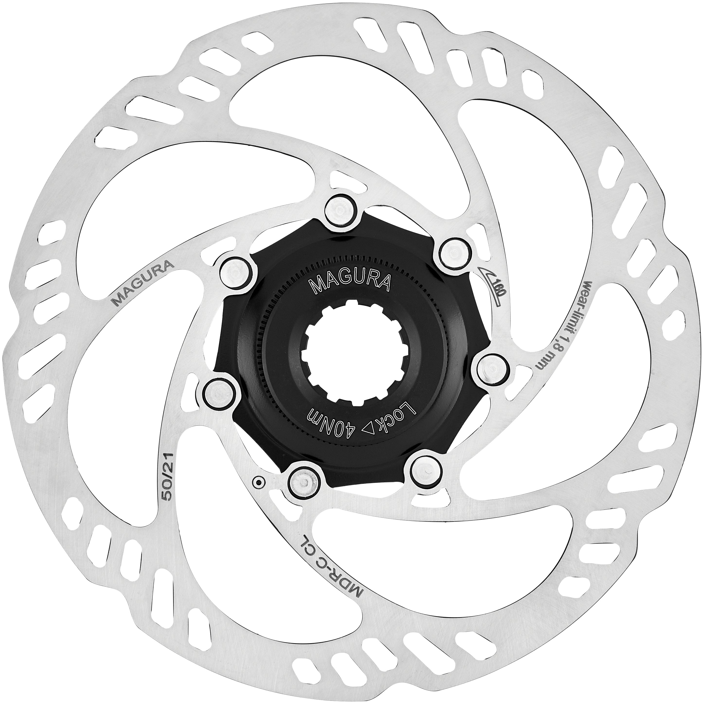 Magura MDR-C CL Bremsscheibe Center Lock Schnellspannachse 180mm