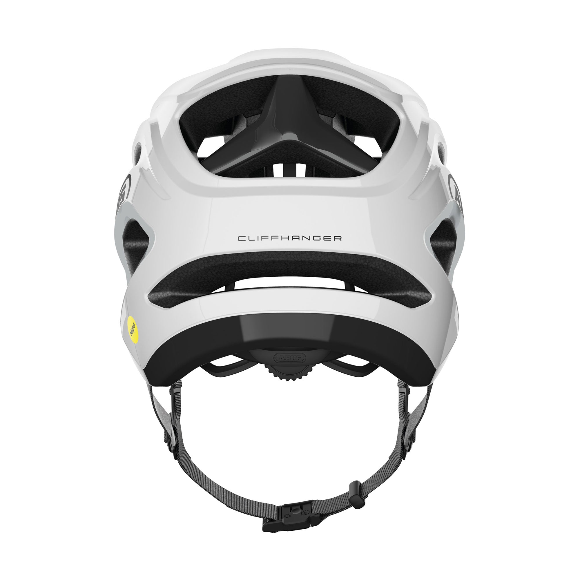 Abus CliffHanger MIPS Mountainbike Helm shiny white
