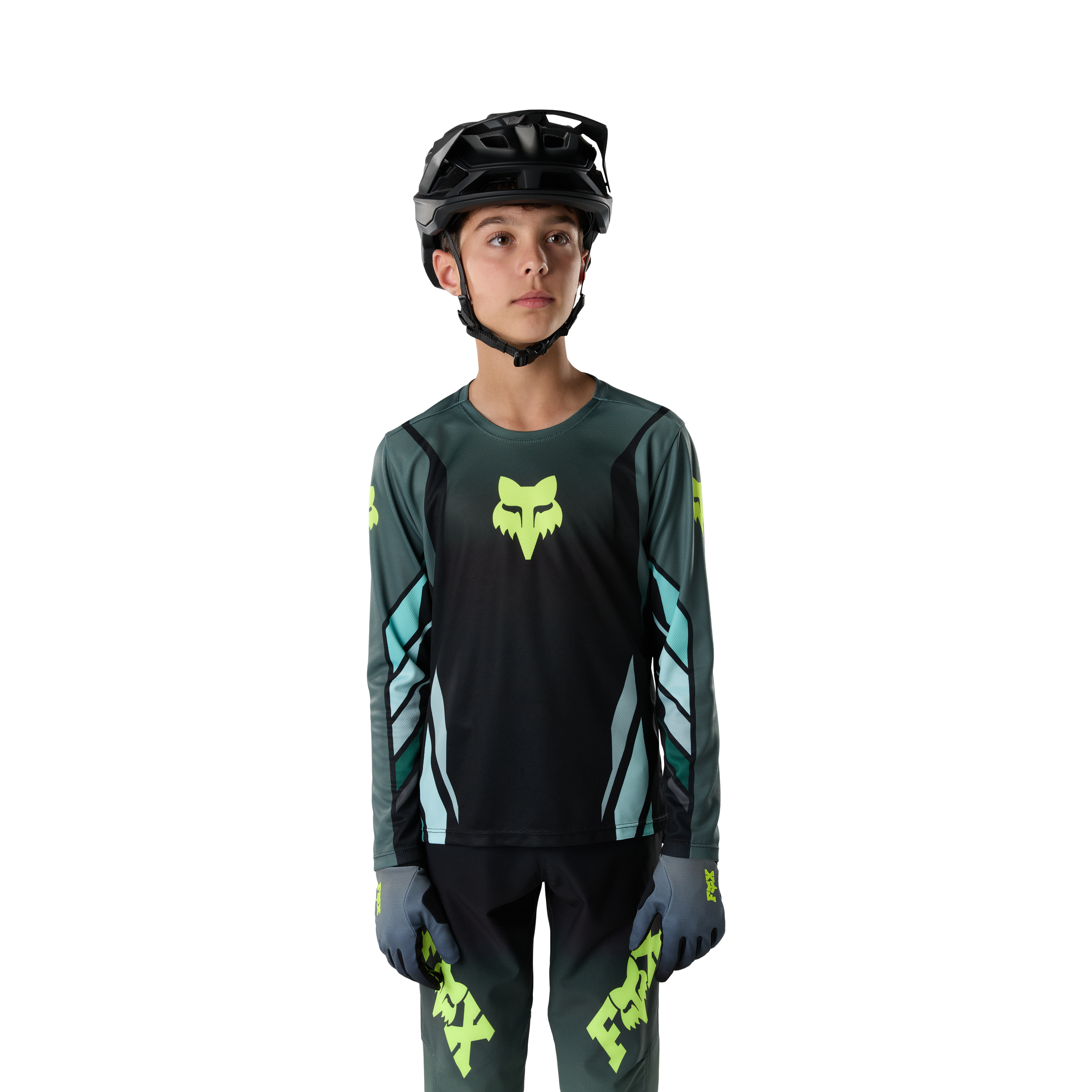 Fox Yth Ranger Ls Jersey Foundry Sage