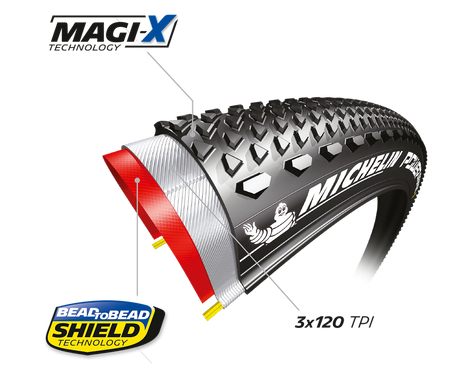 Michelin Power Gravel Faltreifen 700x47C TS TLR schwarz/beige
