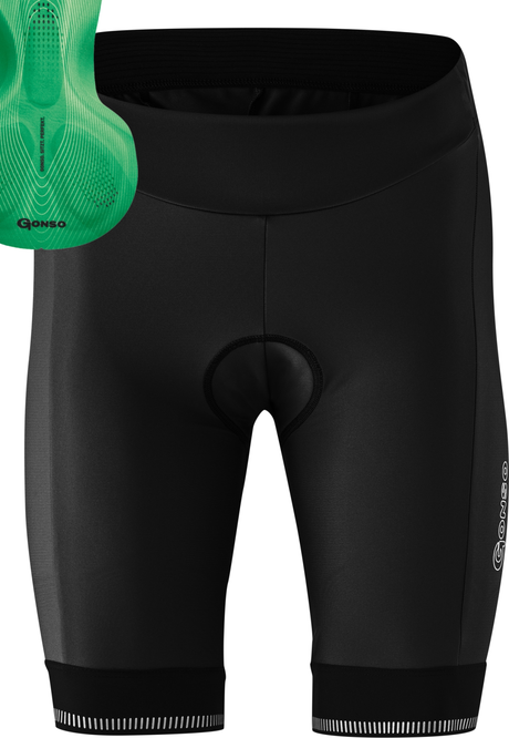 Gonso SITIVO Green Damen-Radshort black/bright green