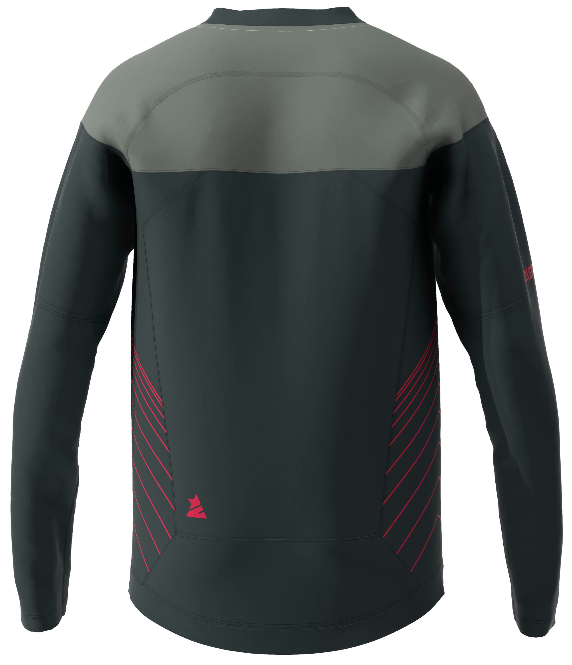 Zimtstern Bulletz Shirt LS Men Pirate Black/Jester Red