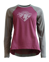 Zimtstern PureFlowz Shirt LS Wmns Windsor Wine/Dusty Olive