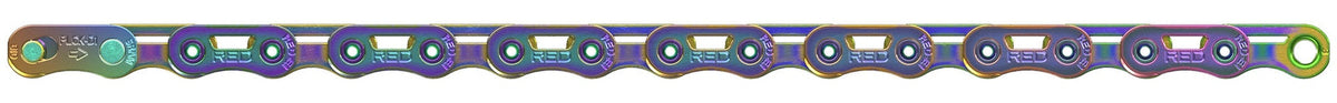 SRAM  E1 Flattop Kette w/ PowerLock  rainbow