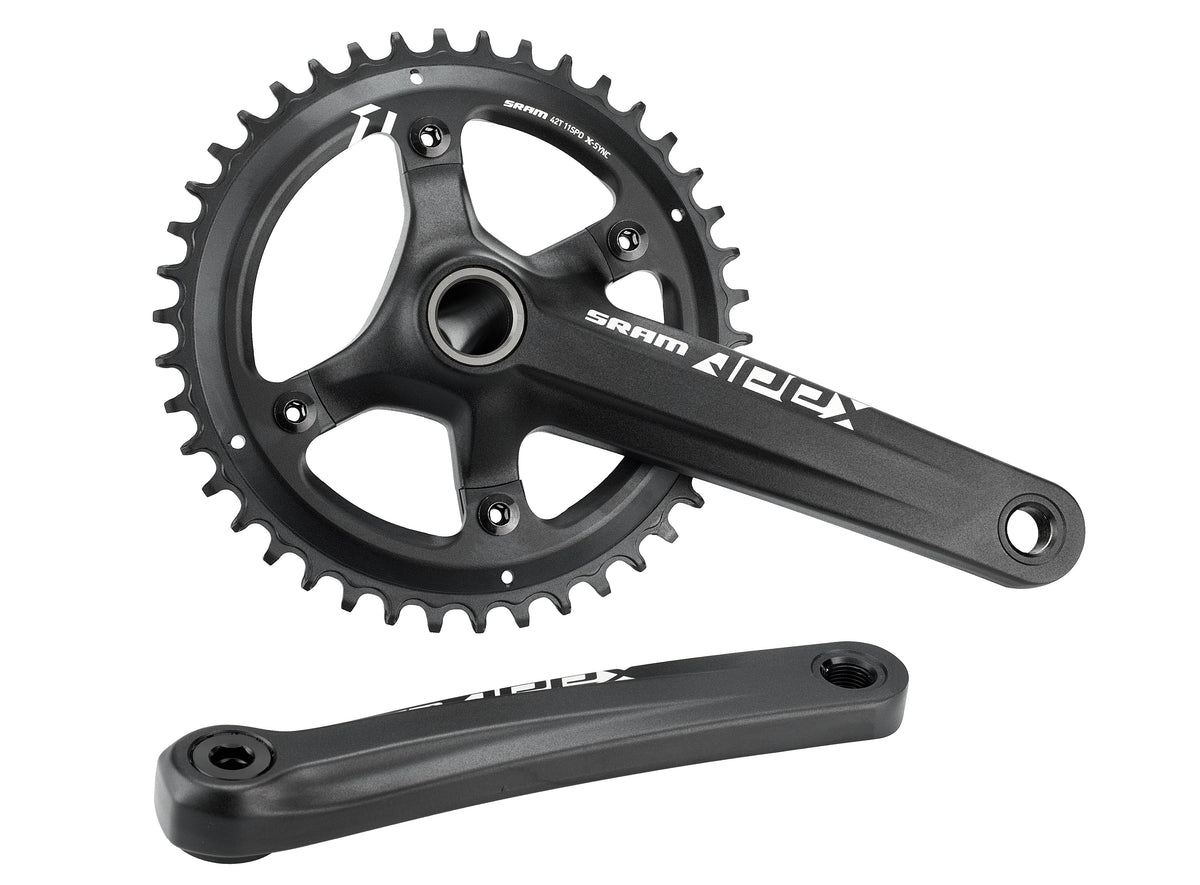 SRAM Apex 1 Kurbelgarnitur 42 Zähne 11-fach schwarz