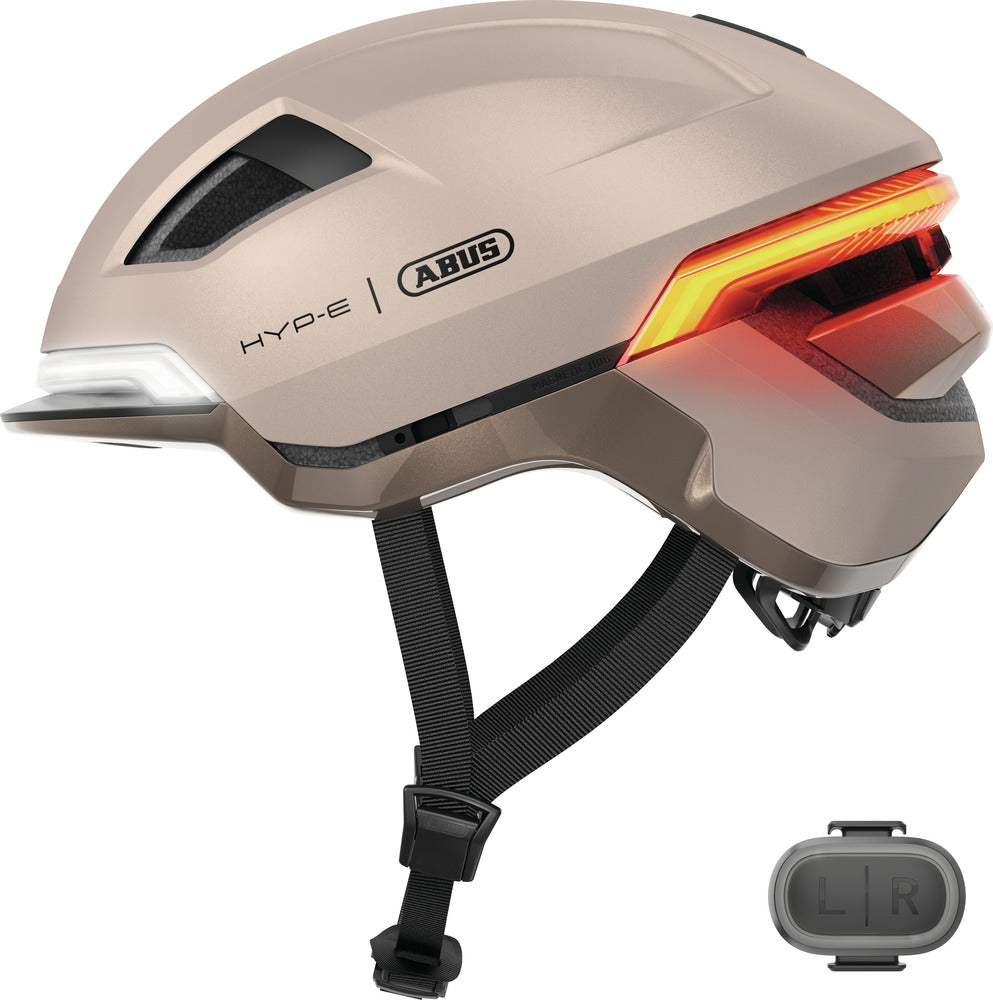 ABUS HYP-E Helm Urban champagne gold