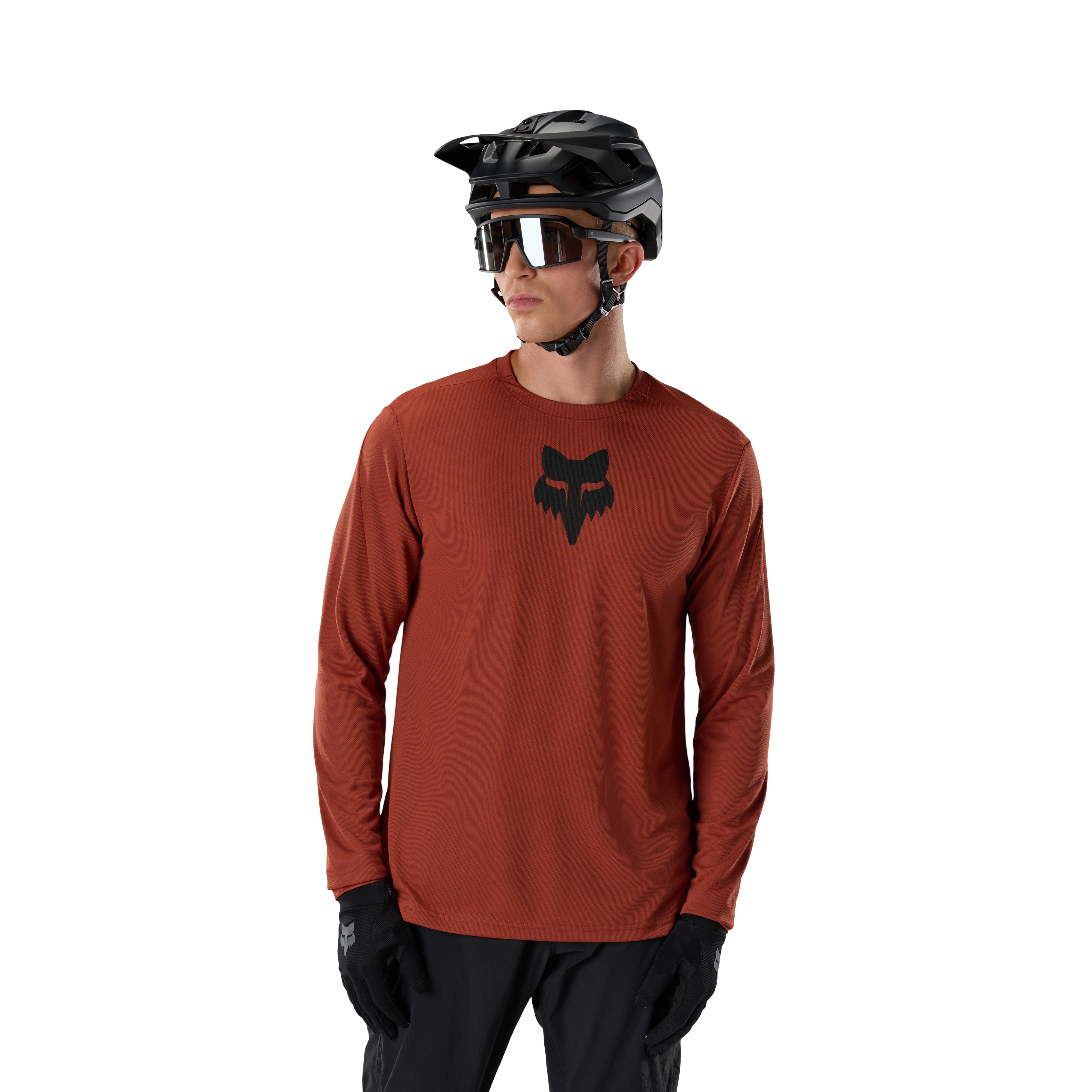 Fox Ranger Ls Jersey Fox Head Amber Scarlet