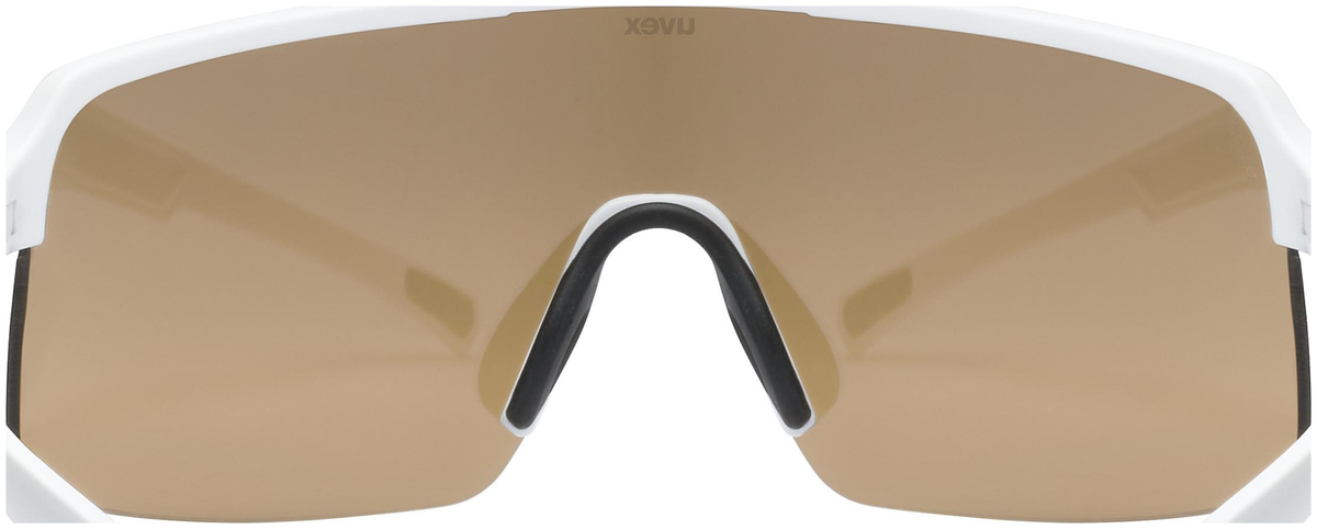 uvex Dyrt Radbrille White Matt / Mirror Gold