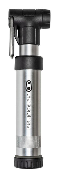 Crankbrothers Gem S Handpumpe inkl. Rahmenhalter silver - Minipumpe – aktuelle Variante