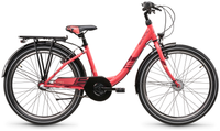 S'COOL chiX 24-N3 (2026) | 24 Zoll Kinderfahrrad | Coral/Dark Red – aktuelle Variante