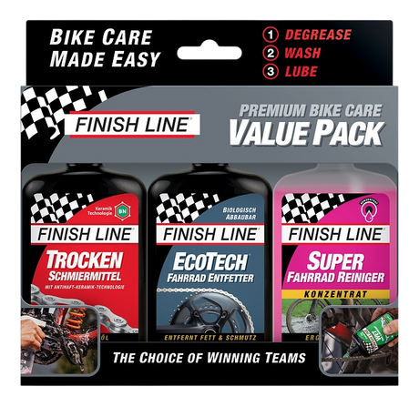 Finish Line Premium Bike Care Value Pack 3x120ml