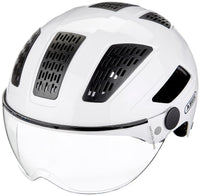 Abus Hyban 2.0 Ace Fahrradhelm mit Visier | weiß – aktuelle Variante