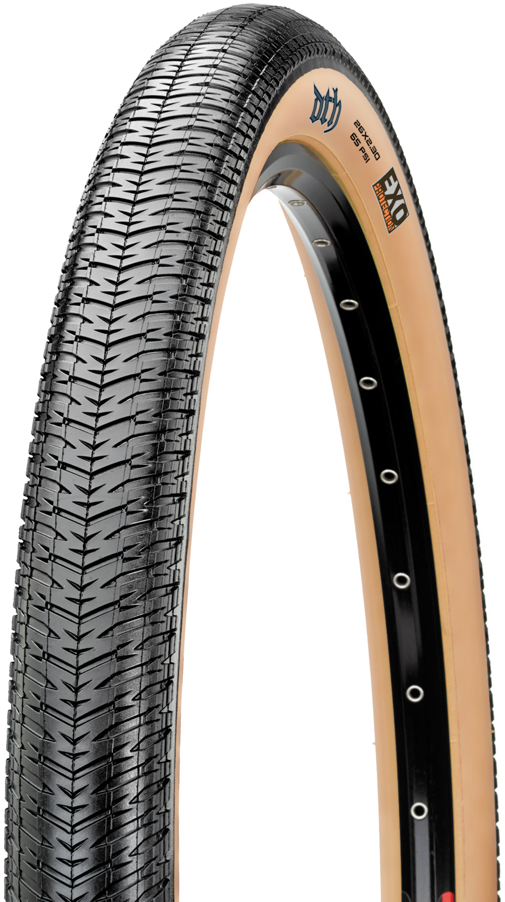 Maxxis DTH Wired Tyre 26x2.30" MaxxPro EXO Tanwall black/light brown