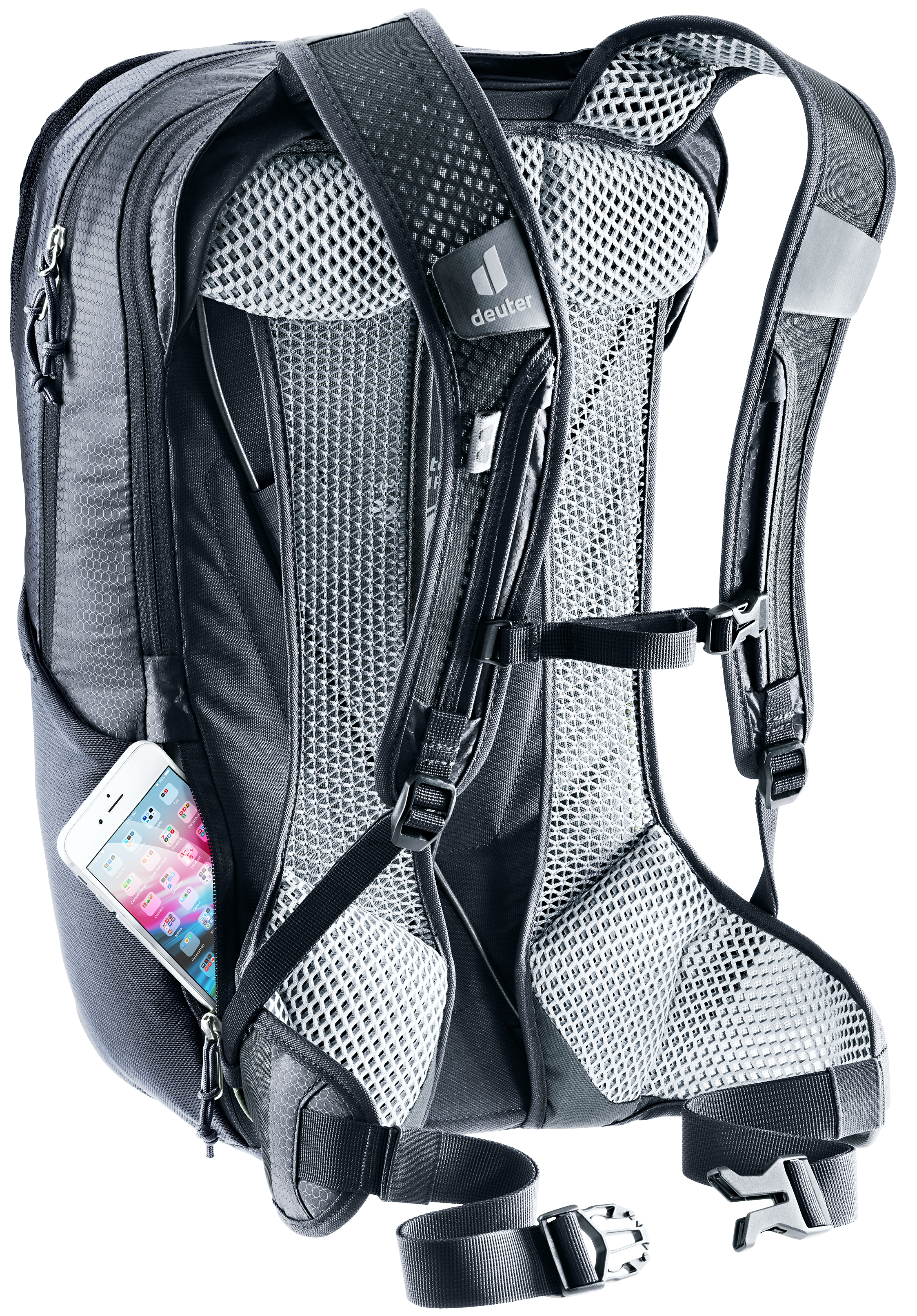 deuter Race Air 14+3 Rucksack schwarz