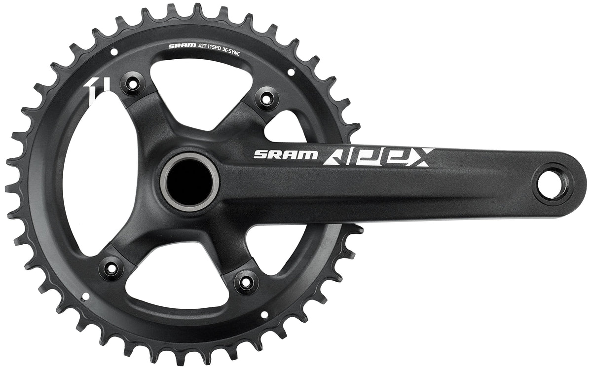 SRAM Apex 1 Kurbelgarnitur 42 Zähne 11-fach schwarz