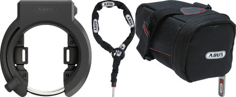 Abus Granit XPlus™ 6950M NR BK AM Rahmenschloss + 6KS/100 Anschlusskette  + ST 5950