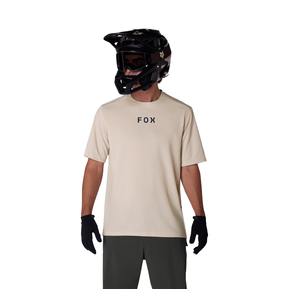 Fox Ranger SS Jersey Wordmark Chalk