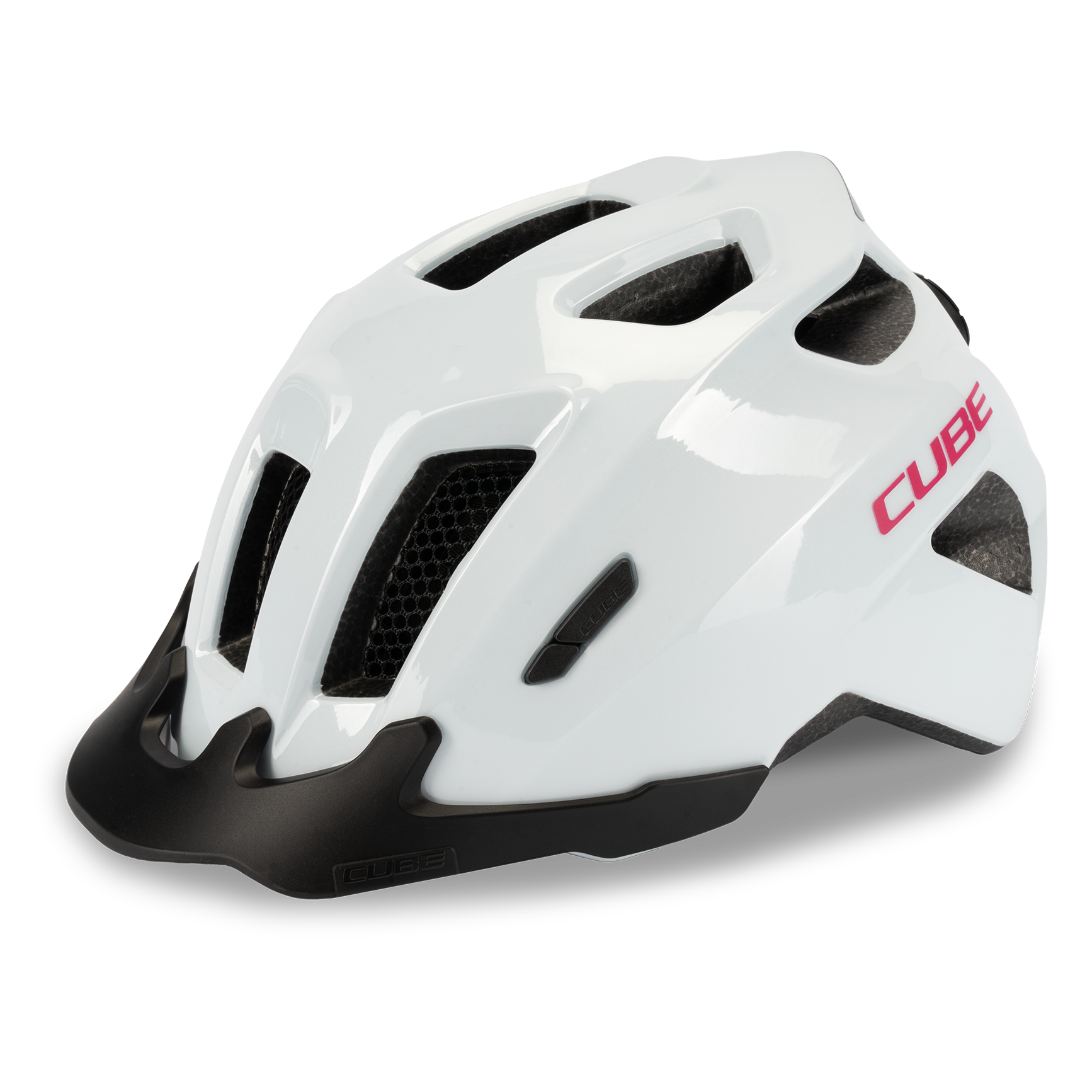 Cube Helm FINK flashwhite'n'pink