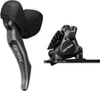 Shimano GRX ST-RX820-LA/BR-RX820 Scheibenbremsset Vorne Flat Mount für Vario-Sattelstütze grau/schwarz