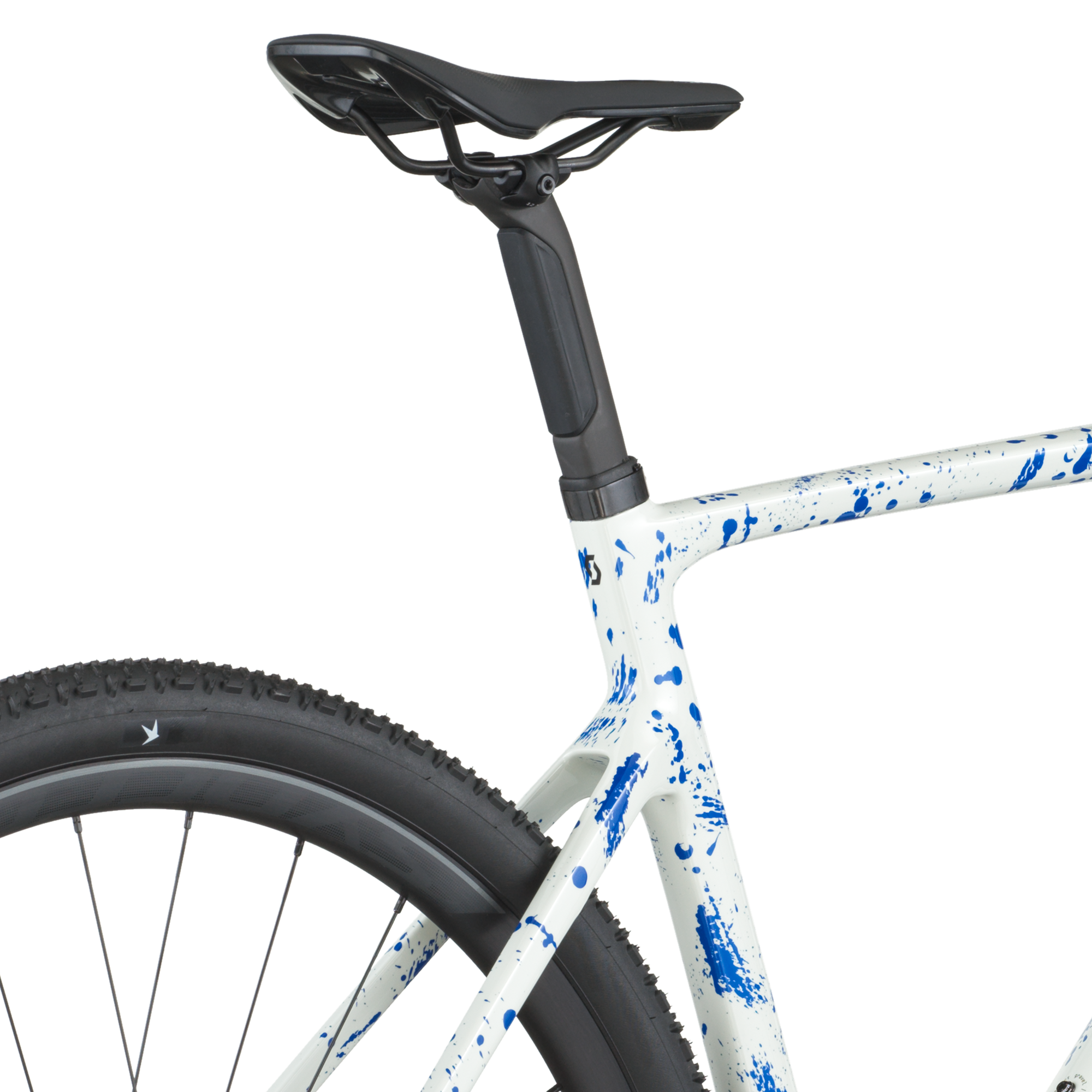 Scott Addict Gravel 30 white/splatter blue (2026)