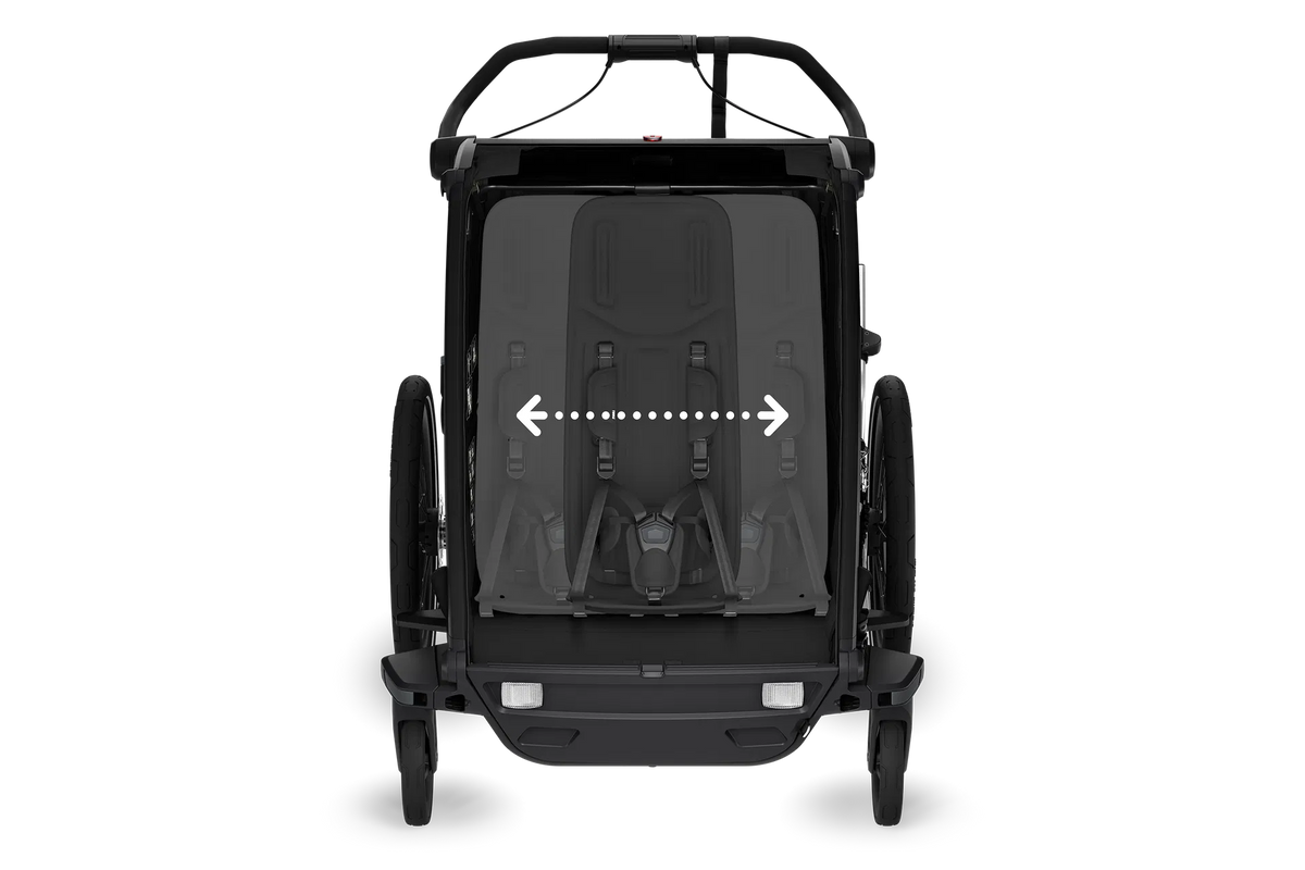 Thule Chariot Sport 2 Double Kinderanhänger  schwarz