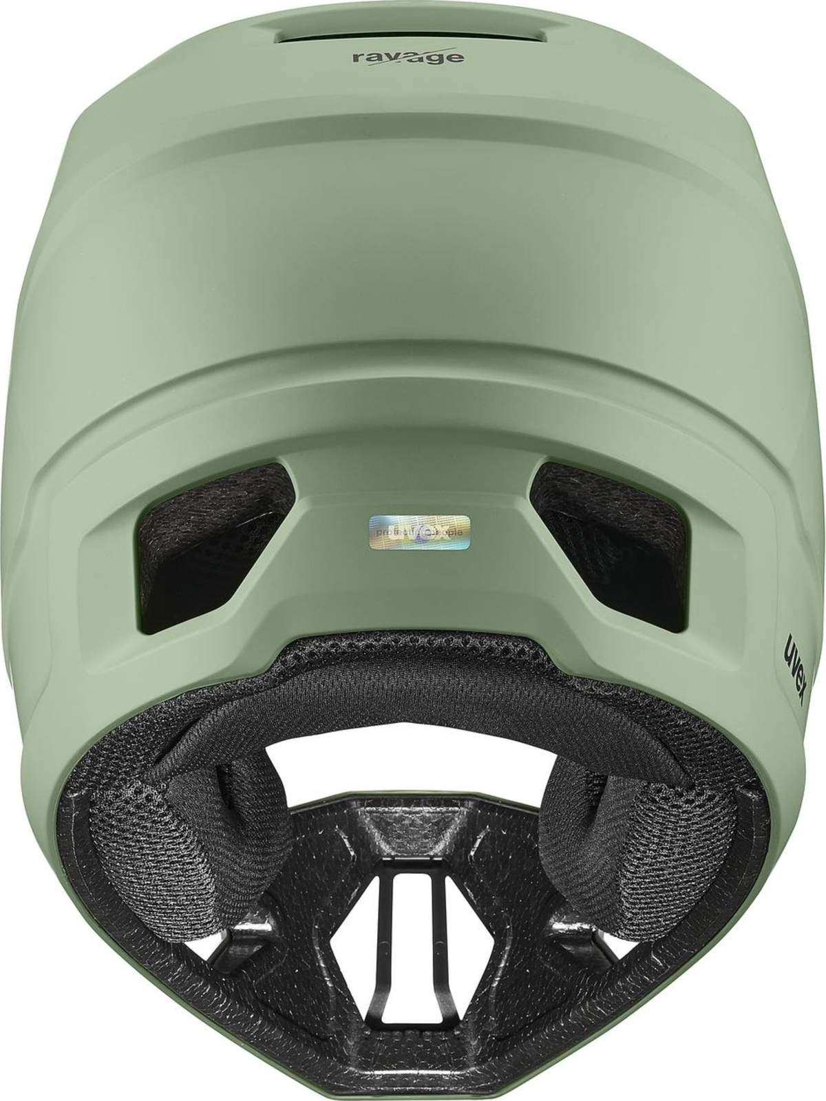 uvex Ravage Fullface Helm Moss Green-Black Matt