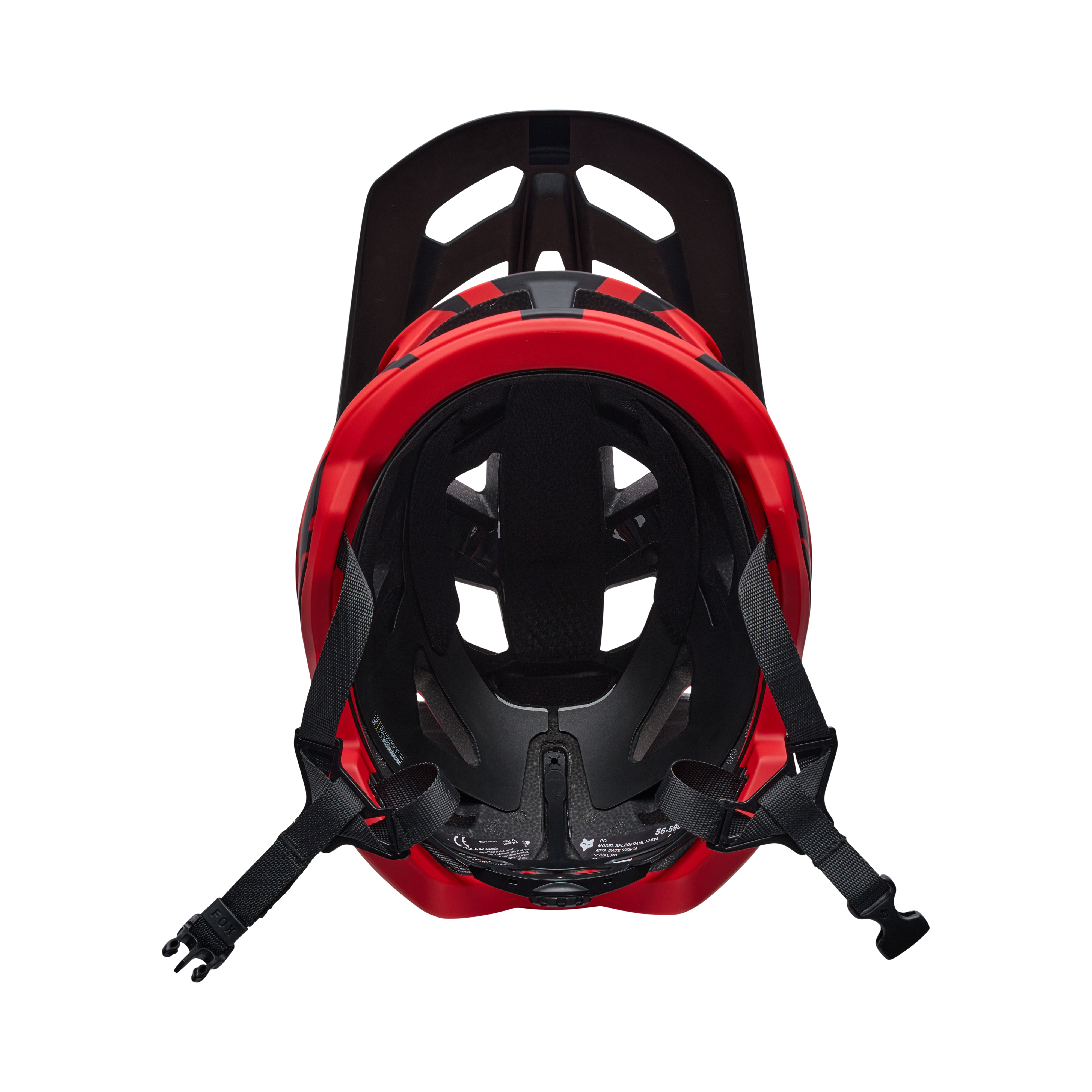 Fox Yth Speedframe Charge Helm Ce Red