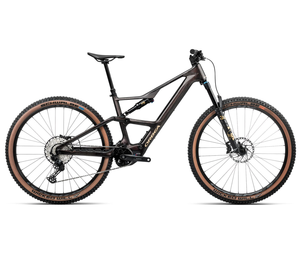 B-Ware Orbea RISE SL M20 630W Cosmic Carbon View - Golden Sand (2025)