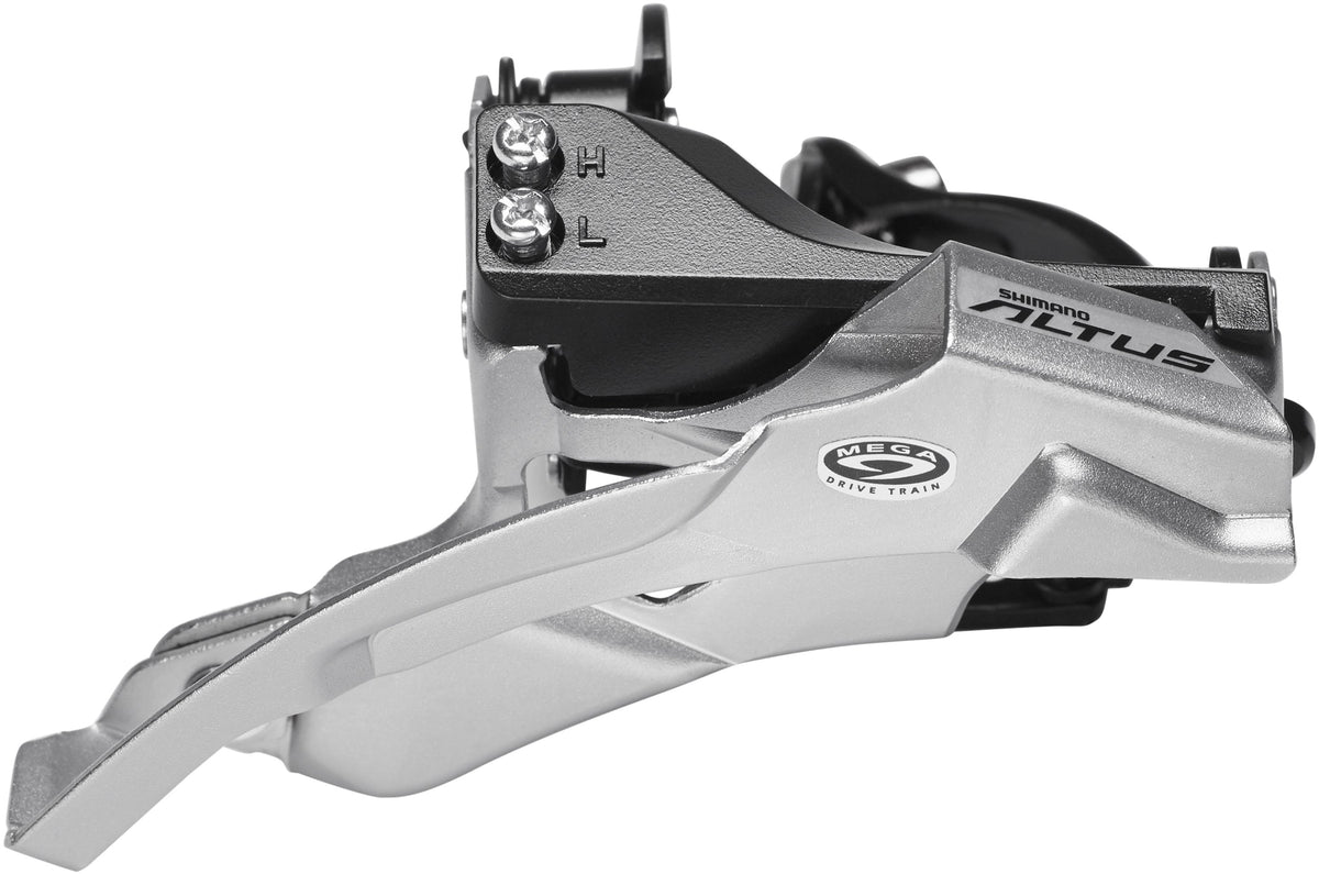 Shimano Altus FD-M370 Umwerfer 3x9-fach Schelle Dual-Pull schwarz/silber