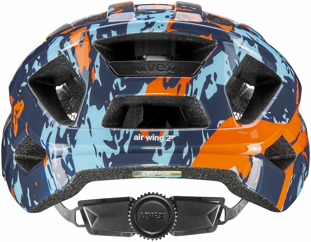 uvex Air Wing 2 Kinderhelm Papaya-Bubble Blue
