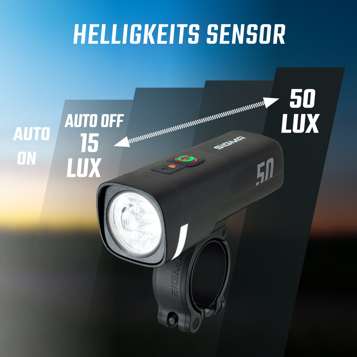 Sigma Aura 50 Frontlicht