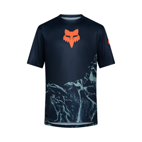 Fox Ranger SS Jersey Img Print Arctic Blue