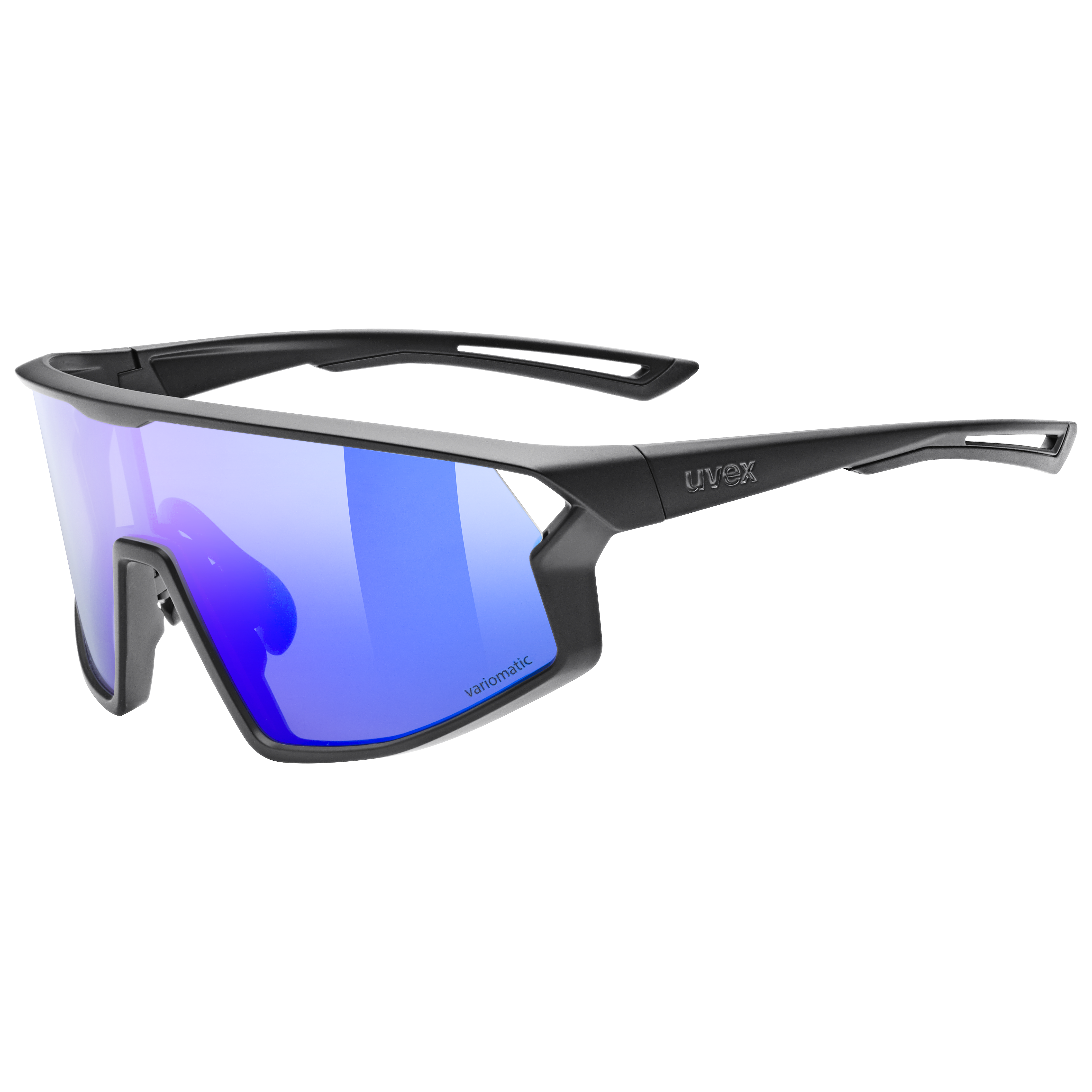 uvex Skyryse  black matt/mirror blue
