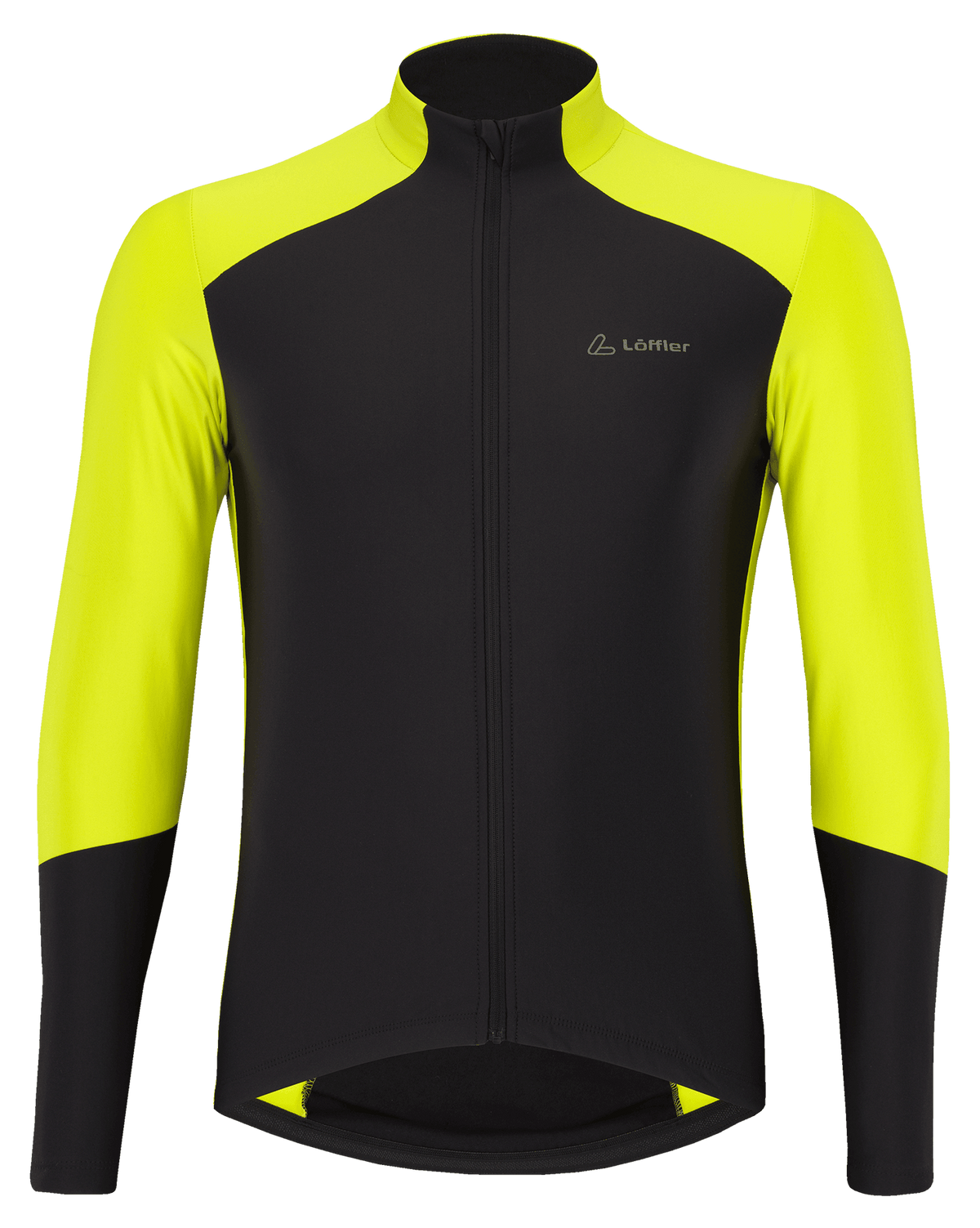 Löffler M Bike L/S Jersey Combo Mid Black/Neon Yellow