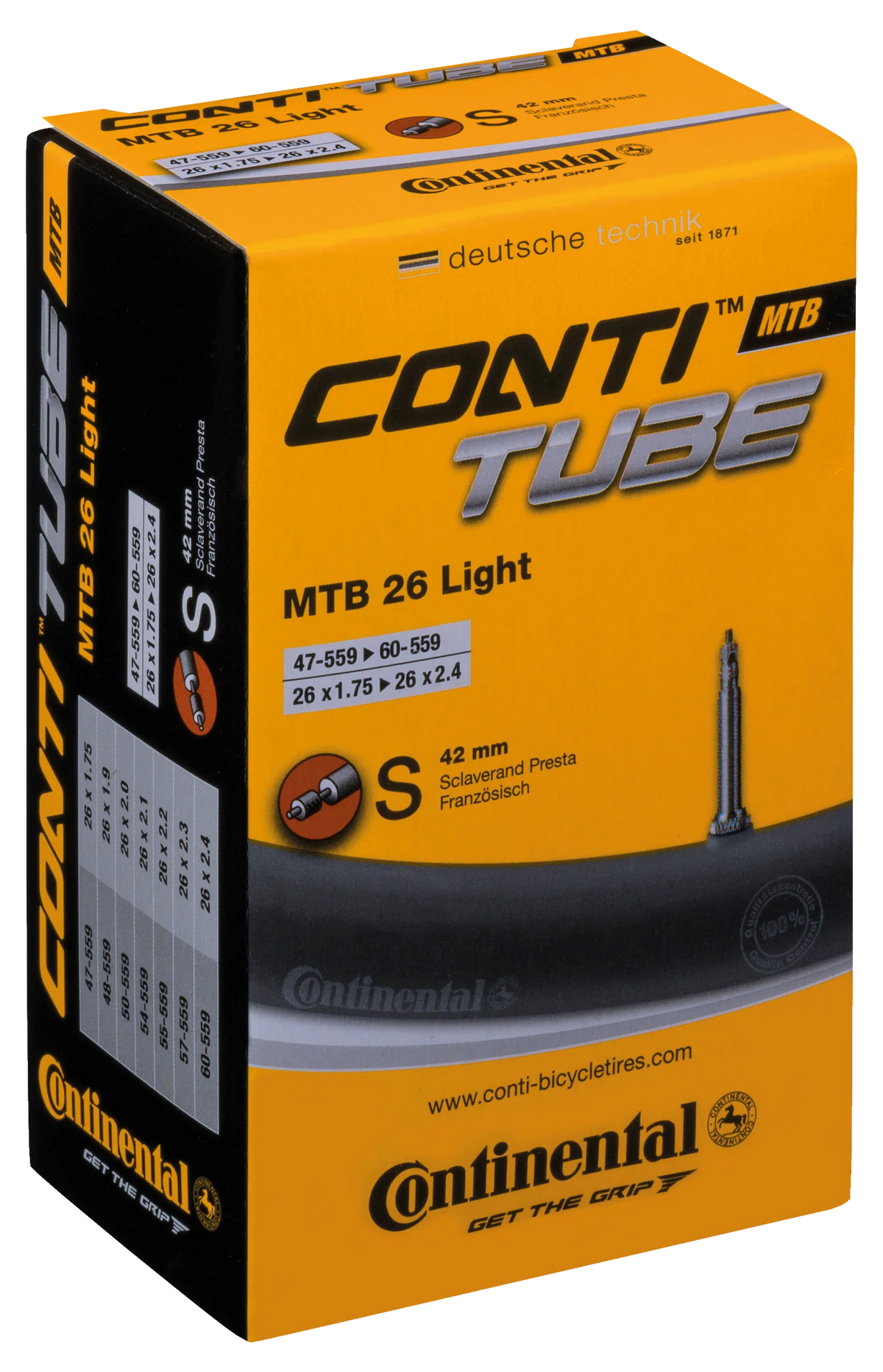 Continental MTB 26" Light Schlauch SV