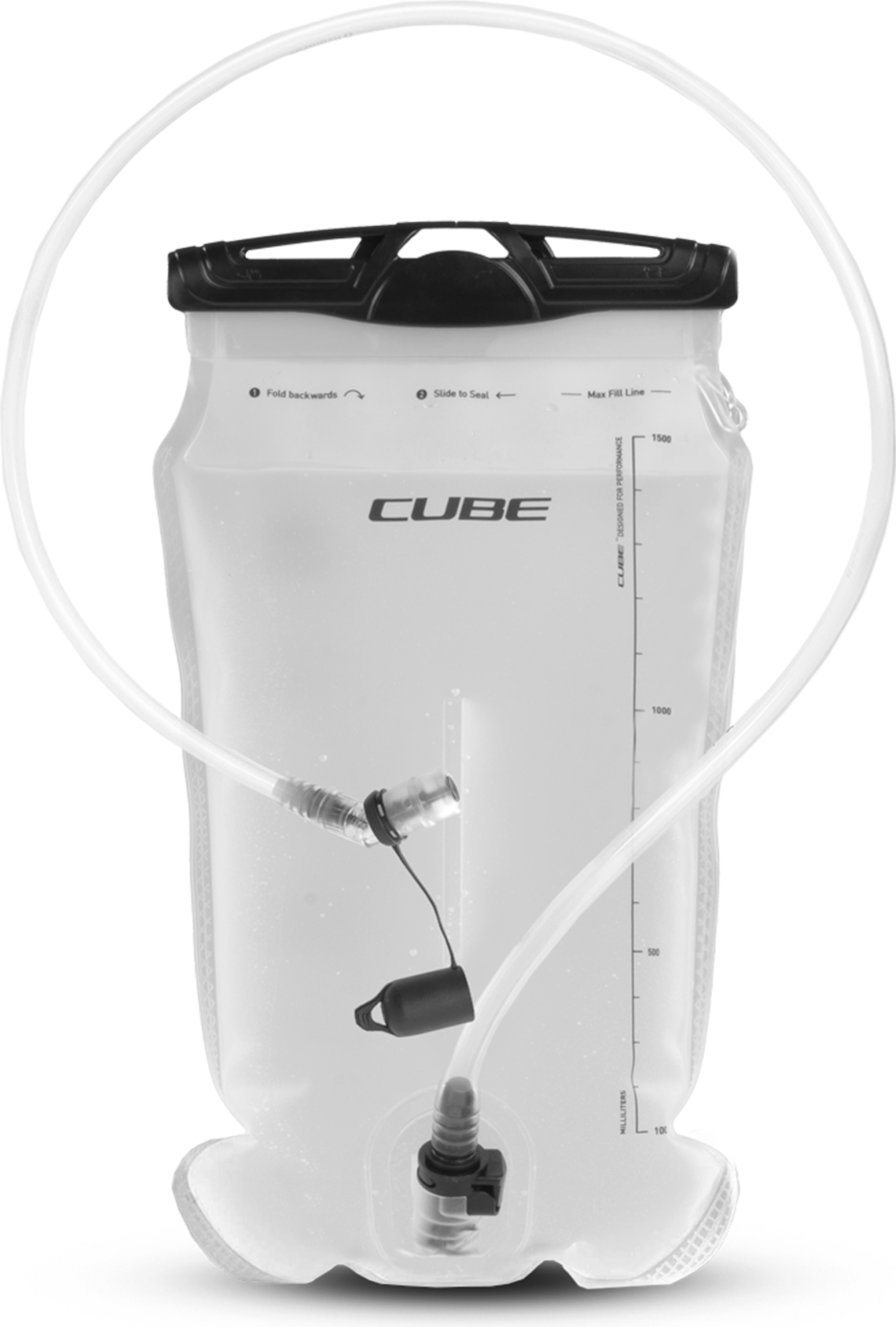 Cube Trinkblase Rucksack 1,5 transparent